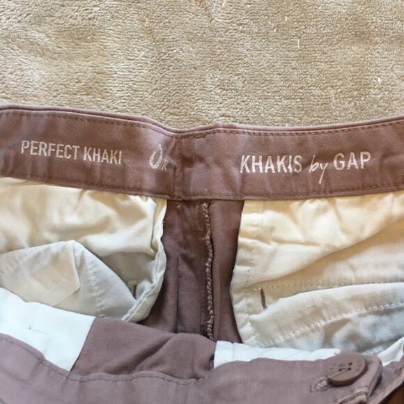 GAP Size 0R Perfect Khaki Brown/Purple Pants - Picture 6 of 9